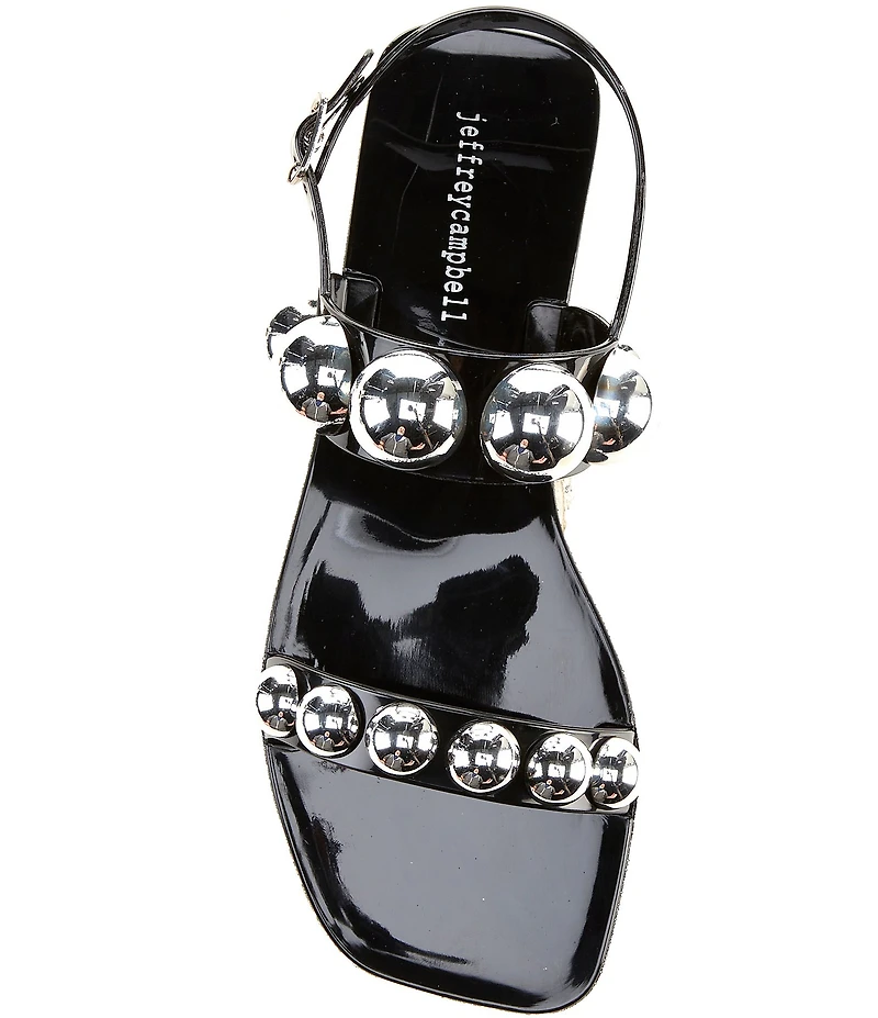 Jeffrey Campbell Patent Jelly Gum-Drop Studded Sandals