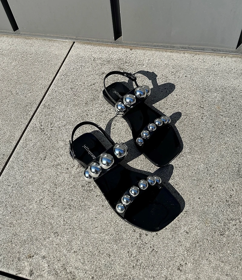 Jeffrey Campbell Patent Jelly Gum-Drop Studded Sandals