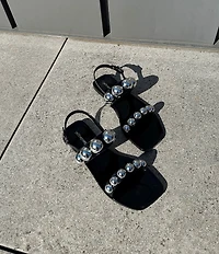 Jeffrey Campbell Patent Jelly Gum-Drop Studded Sandals