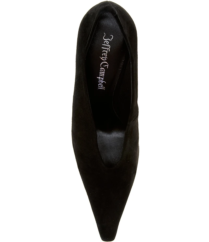 Jeffrey Campbell Hints-Hi Suede Dress Pumps