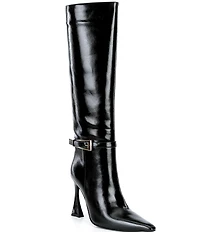 Jeffrey Campbell Identity Buckled Strap Tall Dress Boots