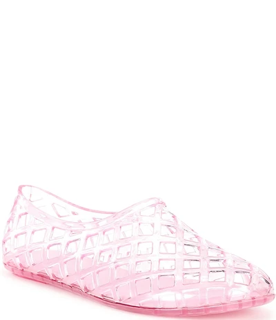 Jeffrey Campbell Jellz Clear Jelly Slip On Flats