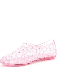 Jeffrey Campbell Jellz Clear Jelly Slip On Flats