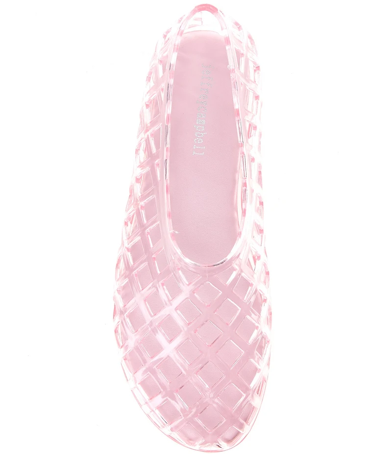 Jeffrey Campbell Jellz Clear Jelly Slip On Flats