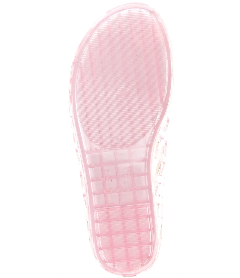 Jeffrey Campbell Jellz Clear Jelly Slip On Flats