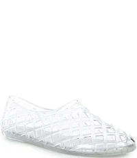 Jeffrey Campbell Jellz Clear Jelly Slip On Flats