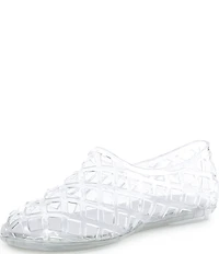 Jeffrey Campbell Jellz Clear Jelly Slip On Flats