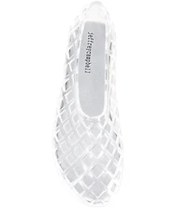 Jeffrey Campbell Jellz Clear Jelly Slip On Flats