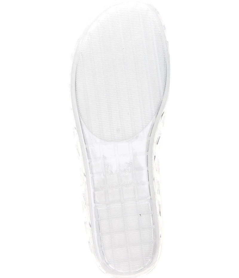 Jeffrey Campbell Jellz Clear Jelly Slip On Flats