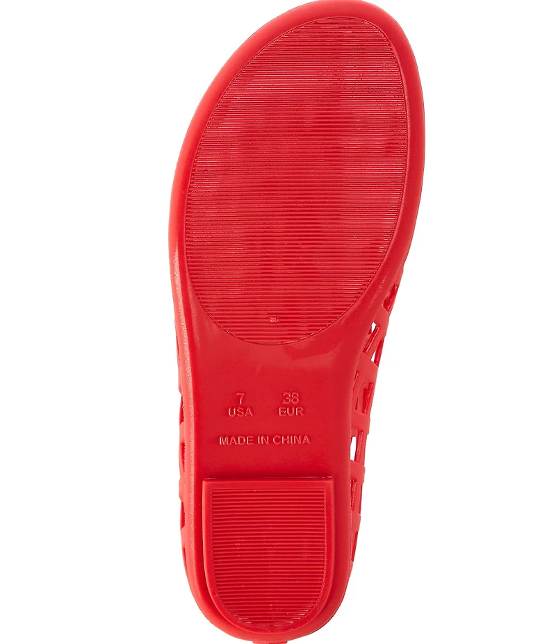 Jeffrey Campbell Jellz Matte Jelly Slip On Flats