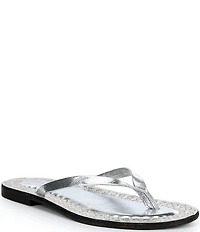 Jeffrey Campbell Katrina Flat Thong Studded Flip Flop Sandals