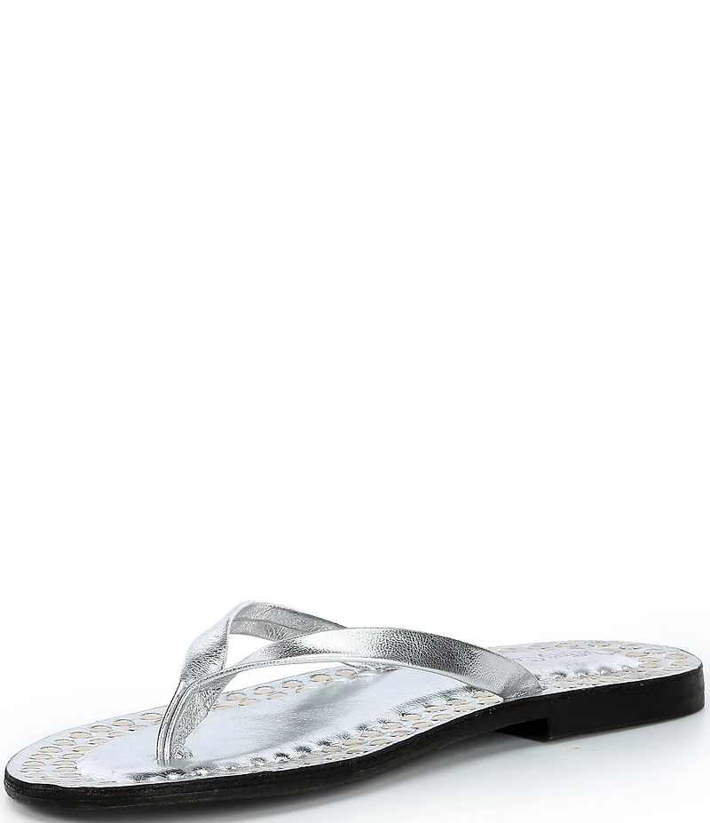 Jeffrey Campbell Katrina Flat Thong Studded Flip Flop Sandals