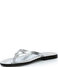 Jeffrey Campbell Katrina Flat Thong Studded Flip Flop Sandals