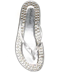 Jeffrey Campbell Katrina Flat Thong Studded Flip Flop Sandals
