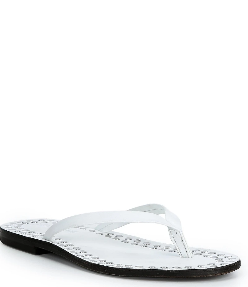 Jeffrey Campbell Katrina Flat Thong Studded Flip Flop Sandals