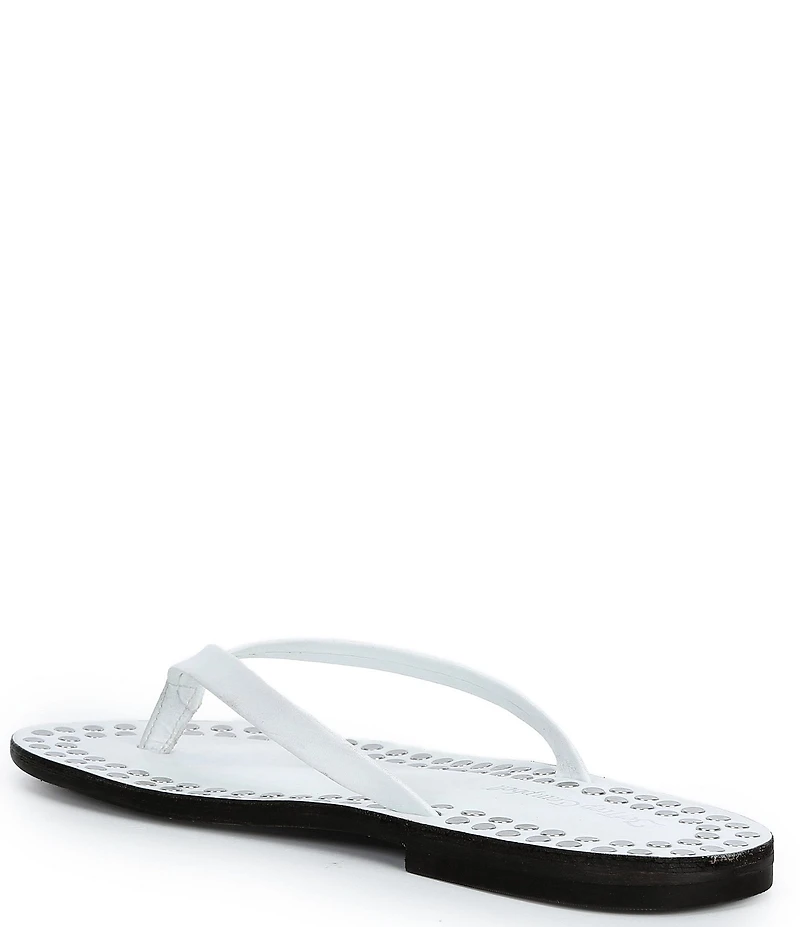 Jeffrey Campbell Katrina Flat Thong Studded Flip Flop Sandals