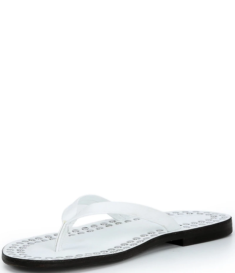 Jeffrey Campbell Katrina Flat Thong Studded Flip Flop Sandals