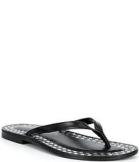 Jeffrey Campbell Katrina Flat Thong Studded Flip Flop Sandals