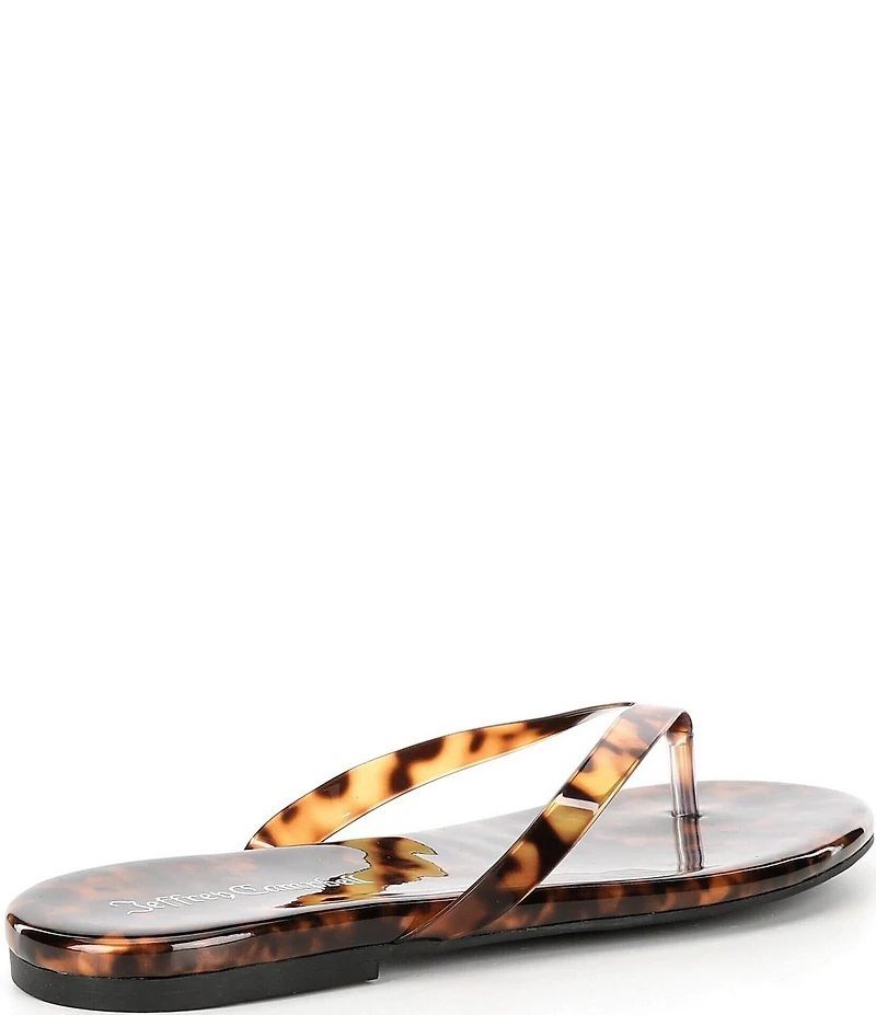 Jeffrey Campbell Kierra Tortoise Print Flip Flops