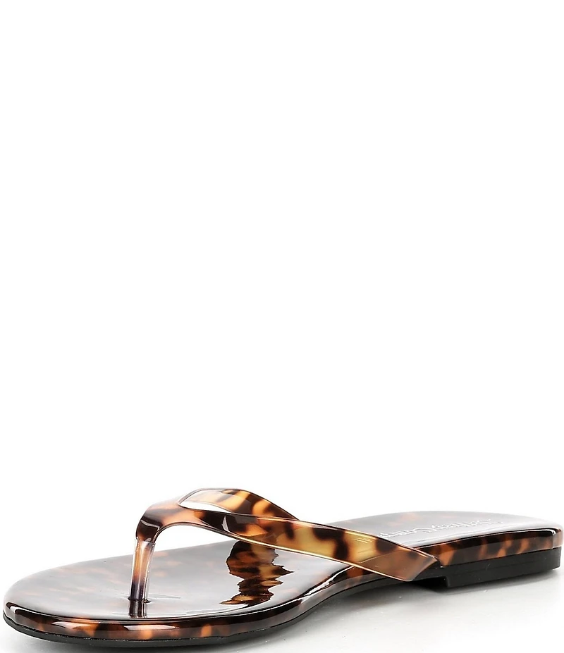 Jeffrey Campbell Kierra Tortoise Print Flip Flops