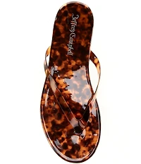 Jeffrey Campbell Kierra Tortoise Print Flip Flops