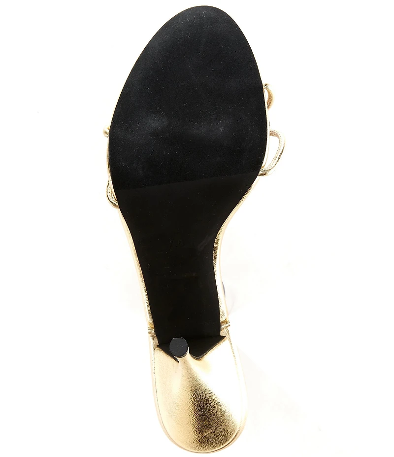 Jeffrey Campbell Kleo Metallic Grape Ornament Ankle Wrap Dress Sandals