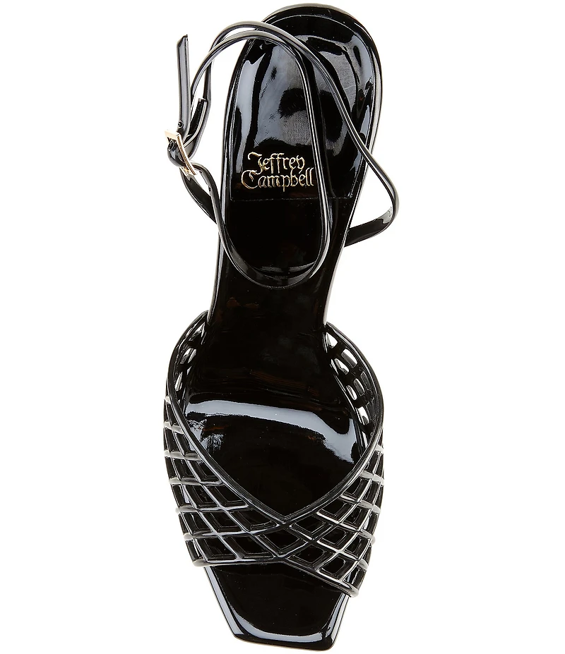 Jeffrey Campbell Lattix Jelly Ankle Strap Dress Sandals