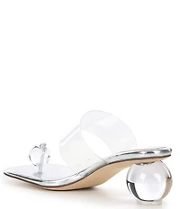 Jeffrey Campbell Latus Ball Clear Vinyl Sandals