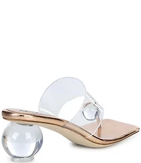 Jeffrey Campbell Latus Ball Clear Vinyl Sandals