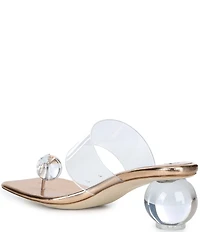 Jeffrey Campbell Latus Ball Clear Vinyl Sandals