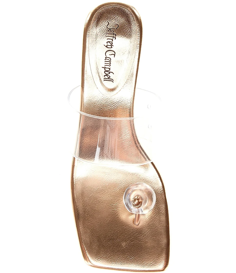 Jeffrey Campbell Latus Ball Clear Vinyl Sandals