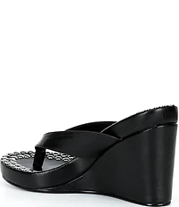 Jeffrey Campbell Liezel-ST Studded Platform Wedge Thong Sandals