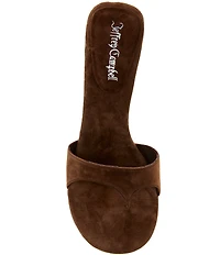 Jeffrey Campbell Linette Suede Bamboo Heel Thong Sandals