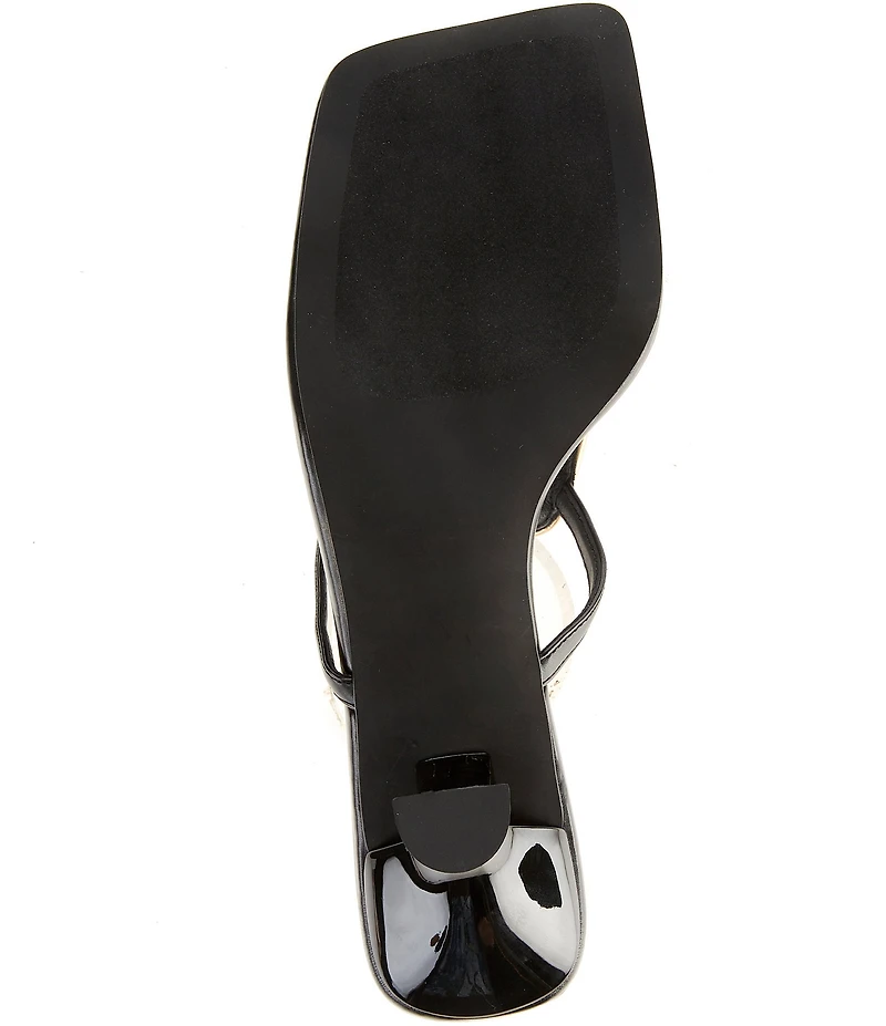 Jeffrey Campbell Linq Leather Ornamented Thong Sandals