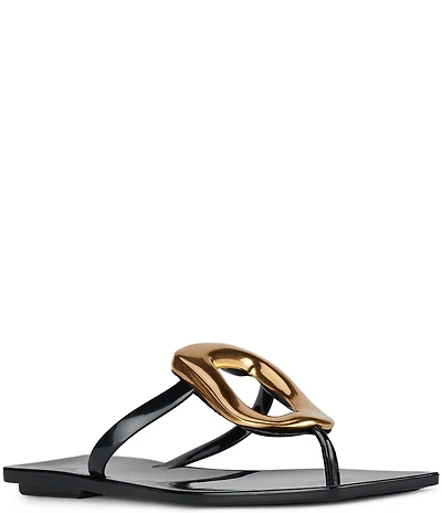 Jeffrey Campbell Linques Jelly Ornament Flat Sandals