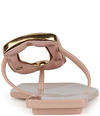 Jeffrey Campbell Linques Jelly Ornament Flat Sandals