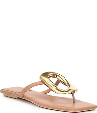 Jeffrey Campbell Linques Leather Ornament Flats Sandals