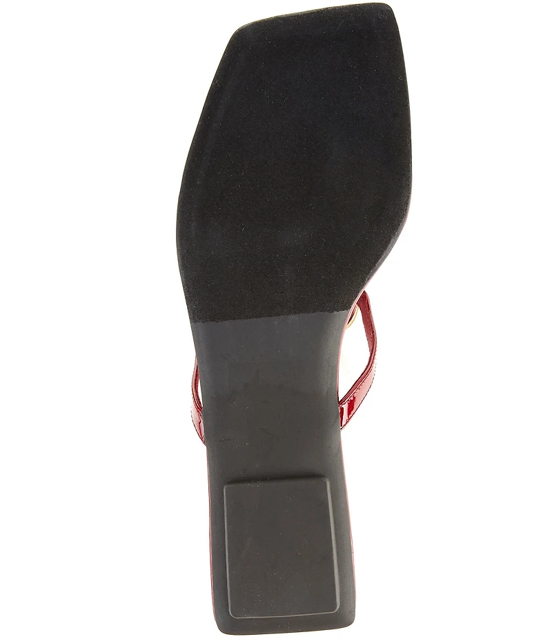Jeffrey Campbell Linques Patent Leather Ornament Flats Sandals