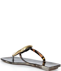 Jeffrey Campbell Linques Tortoise Jelly Ornament Flat Sandals