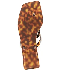 Jeffrey Campbell Linques Tortoise Jelly Ornament Flat Sandals