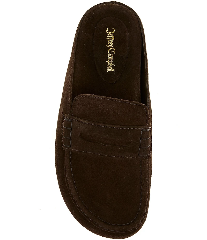 Jeffrey Campbell Miles Suede Penny Loafer Clogs