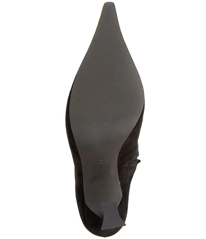 Jeffrey Campbell Naiad Suede Jewel Ornamented Cap Toe Mules