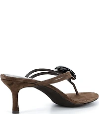 Jeffrey Campbell Nimora Suede Stone Ornament Thong Dress Sandals