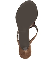 Jeffrey Campbell Nimora Suede Stone Ornament Thong Dress Sandals