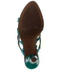 Jeffrey Campbell Obsessed Satin Strappy Ankle Wrap Dress Sandals
