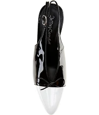 Jeffrey Campbell Patent Bow Slingback Pumps