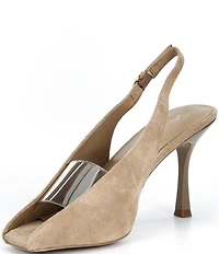 Jeffrey Campbell Patrizia Suede Peep Toe Pumps