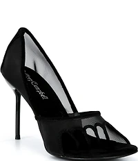 Jeffrey Campbell Phases Mesh Toe Posts Pumps