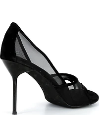 Jeffrey Campbell Phases Mesh Toe Posts Pumps