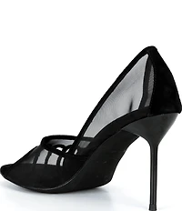 Jeffrey Campbell Phases Mesh Toe Posts Pumps